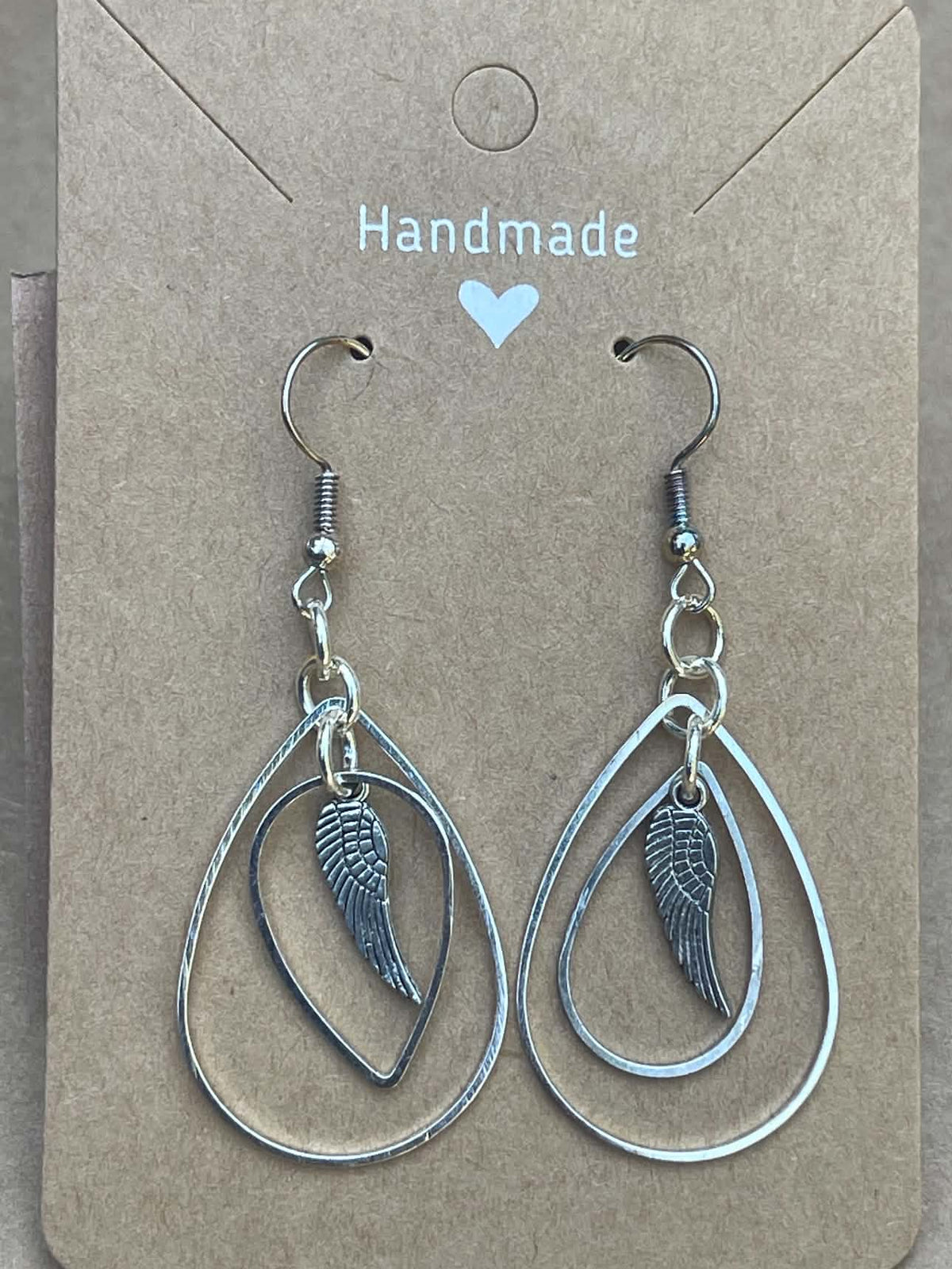 Silver Feather Earrings