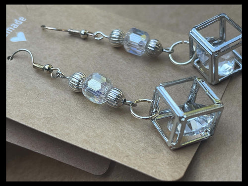 Geometric with Sparkle Earrings