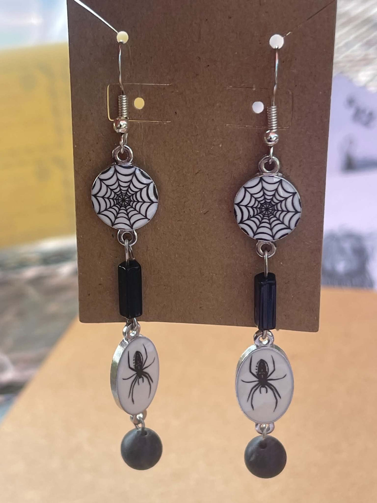Spider & Web Earrings