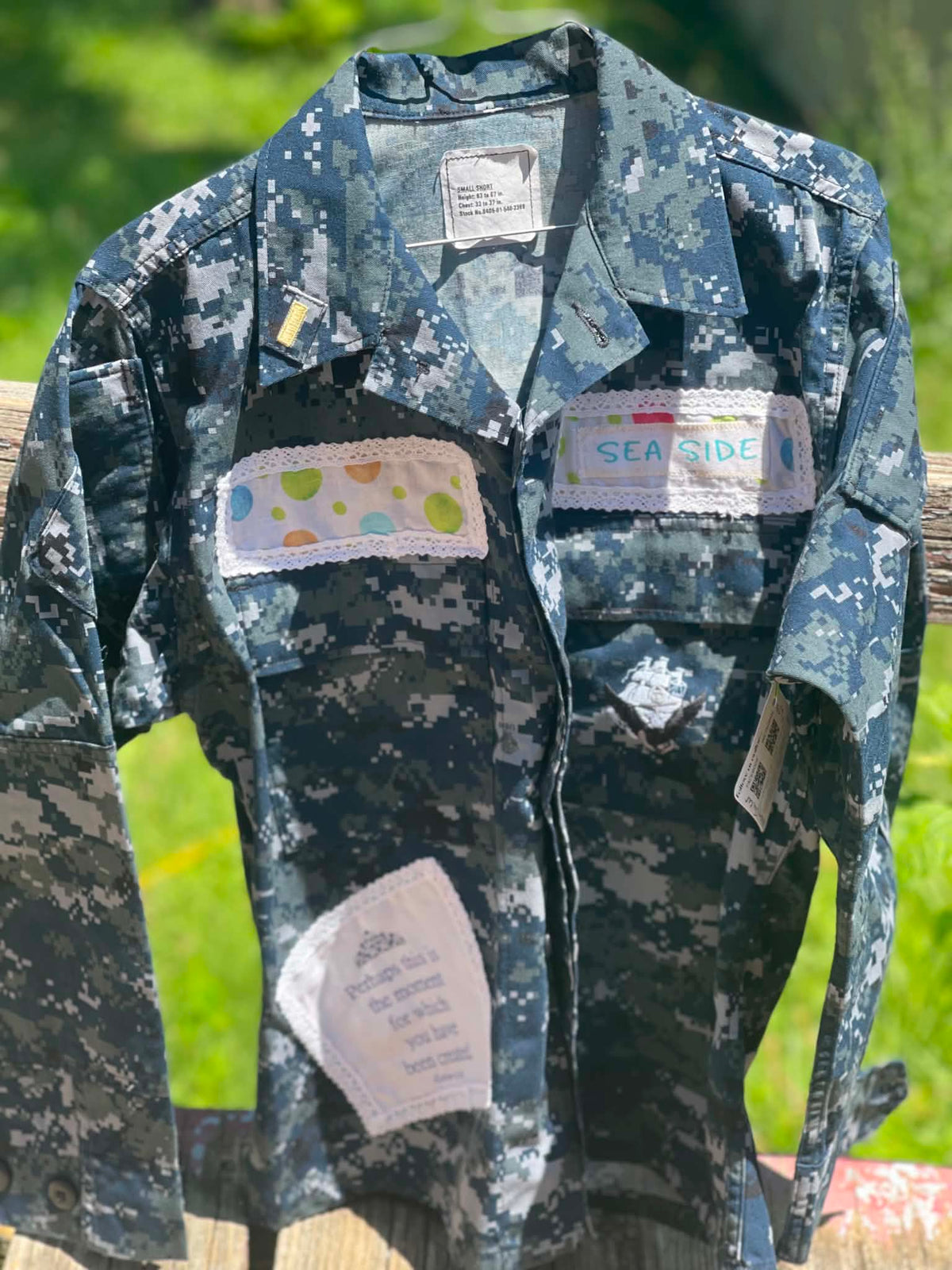 Upcycled Military Jacket - Small