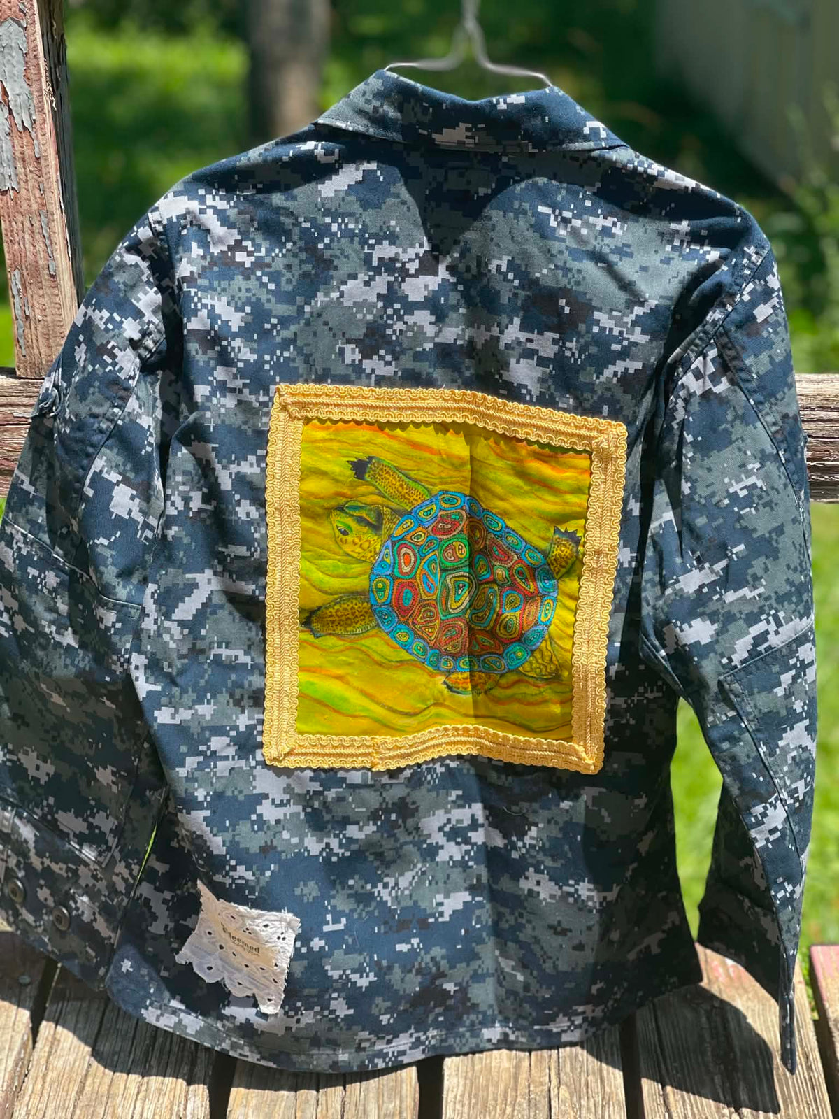 Upcycled Military Jacket - Small