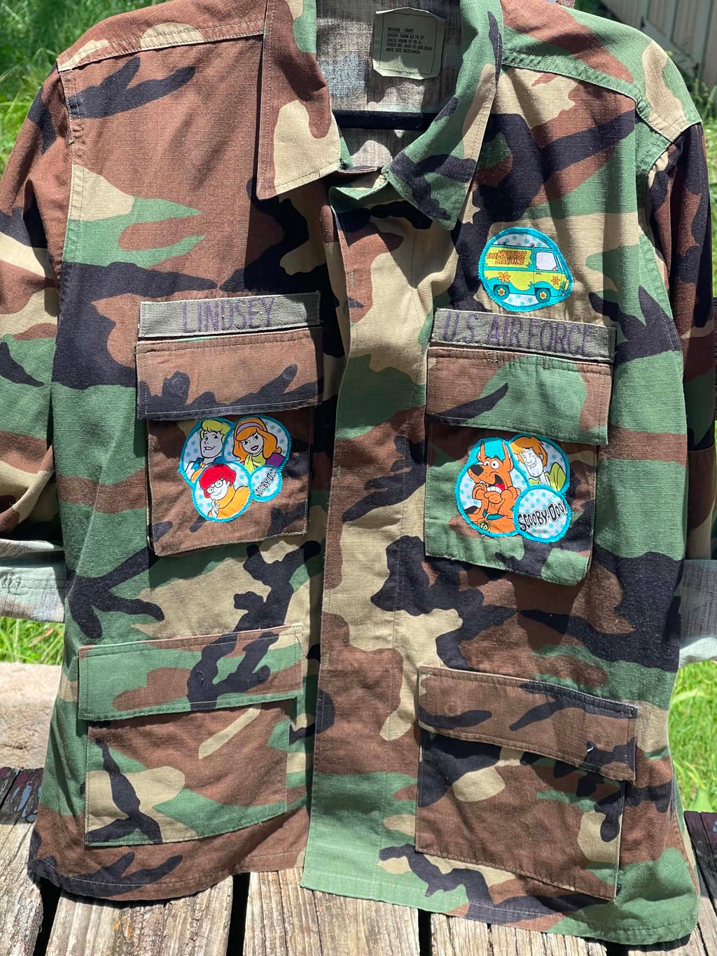 Upcycled Military Jacket - Medium