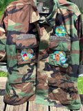 Upcycled Military Jacket - Medium