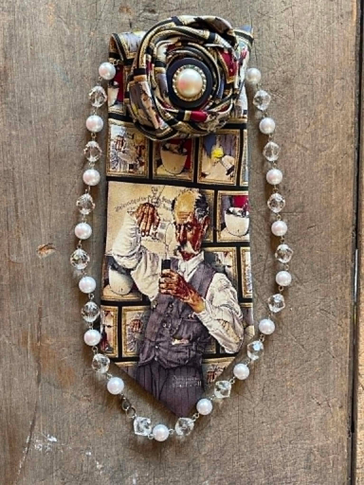 Upcycled Tie Necklace