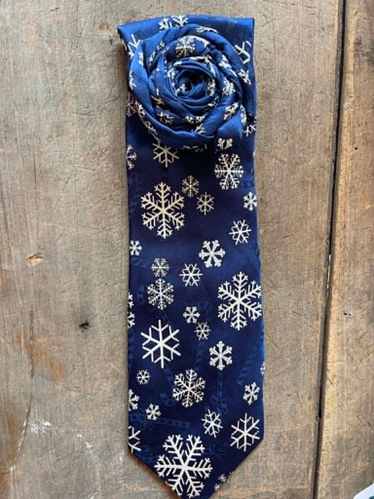 Upcycled Tie Necklaces  - Winter