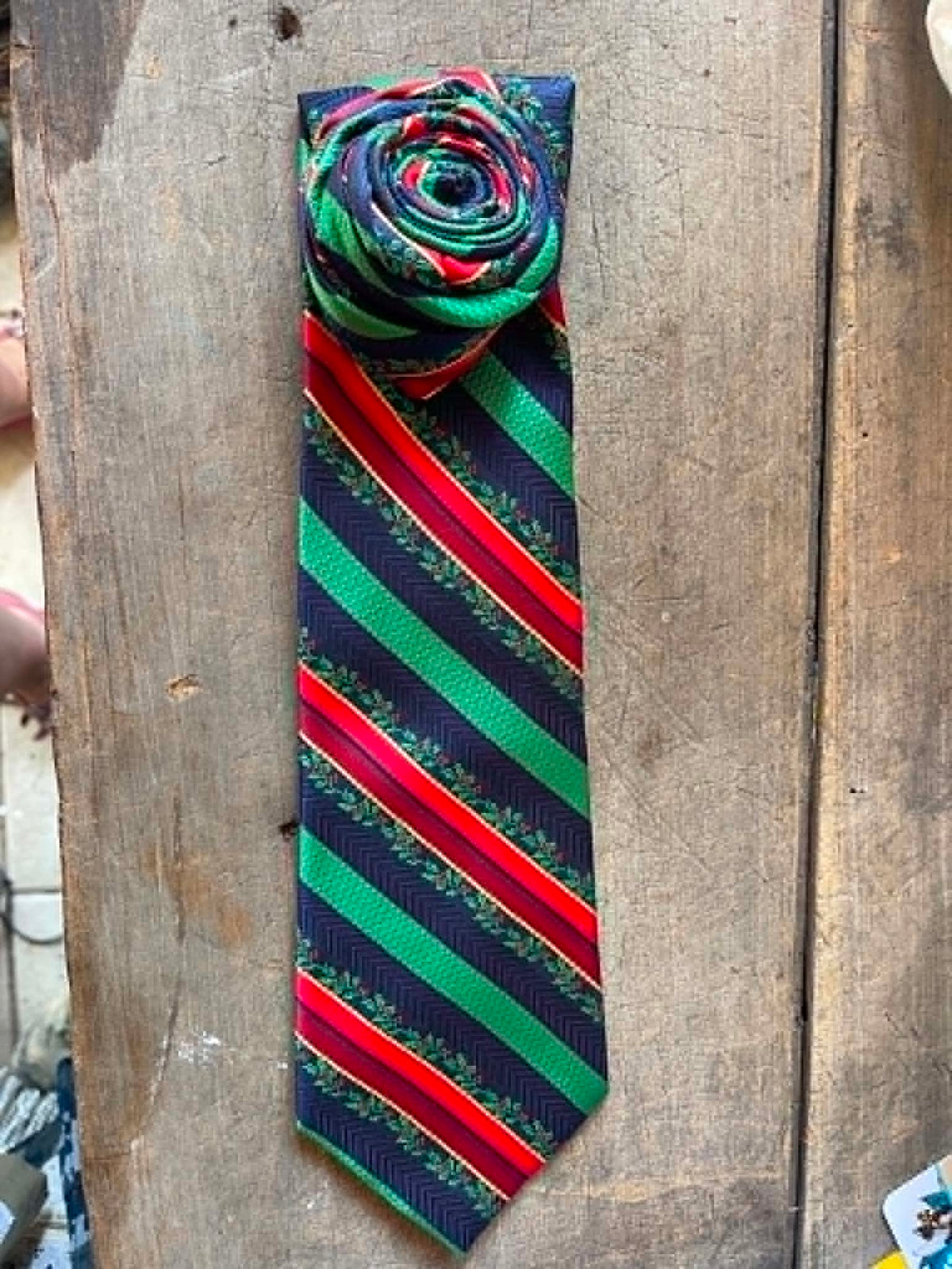 Upcycled Tie Necklaces  - Christmas