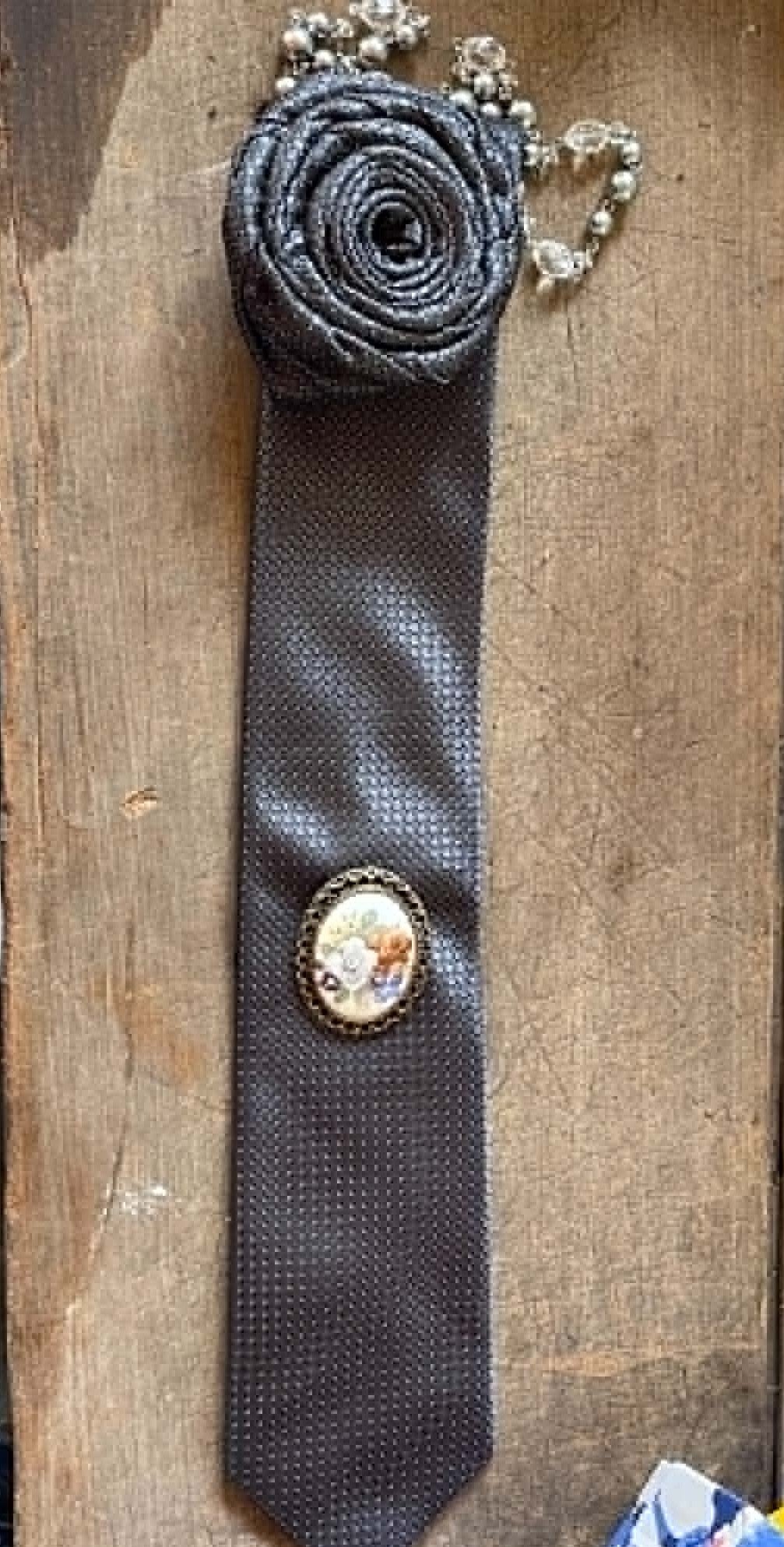 Upcycled Tie Necklace