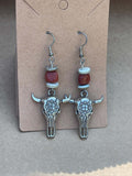Buffalo Head Earrings