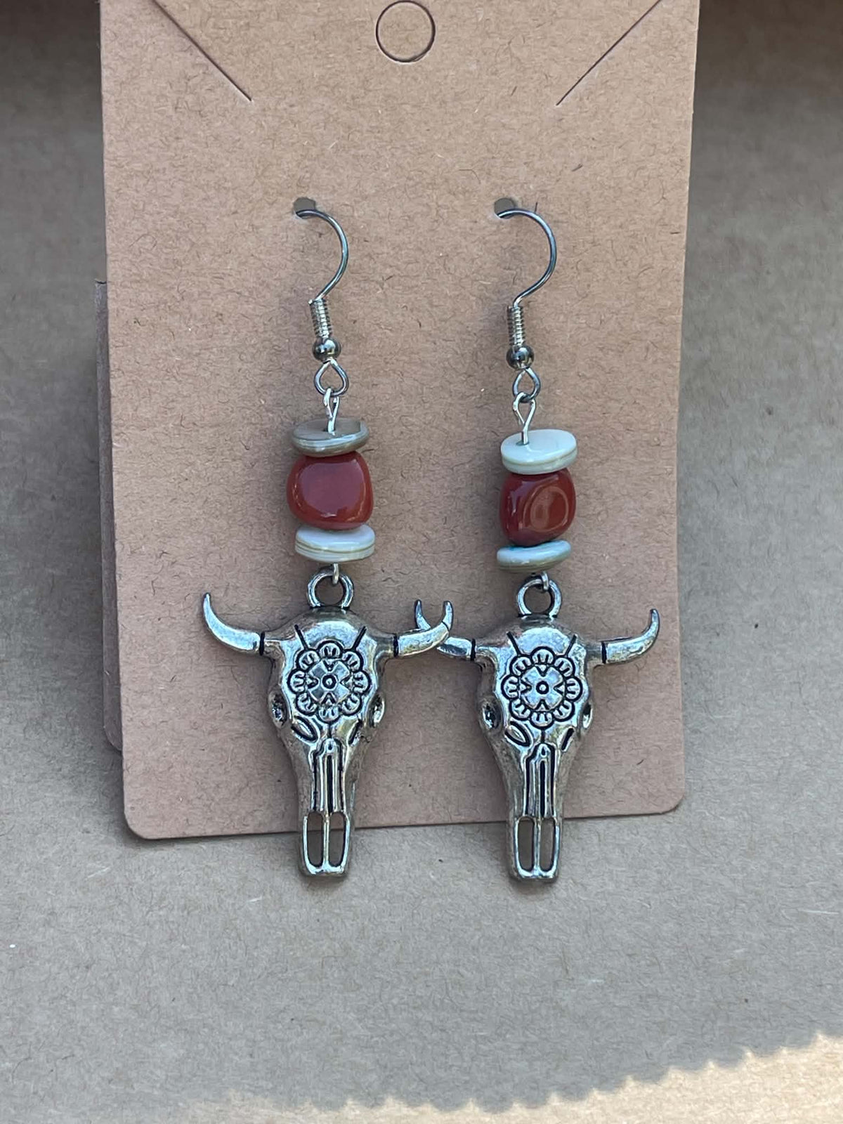 Buffalo Head Earrings